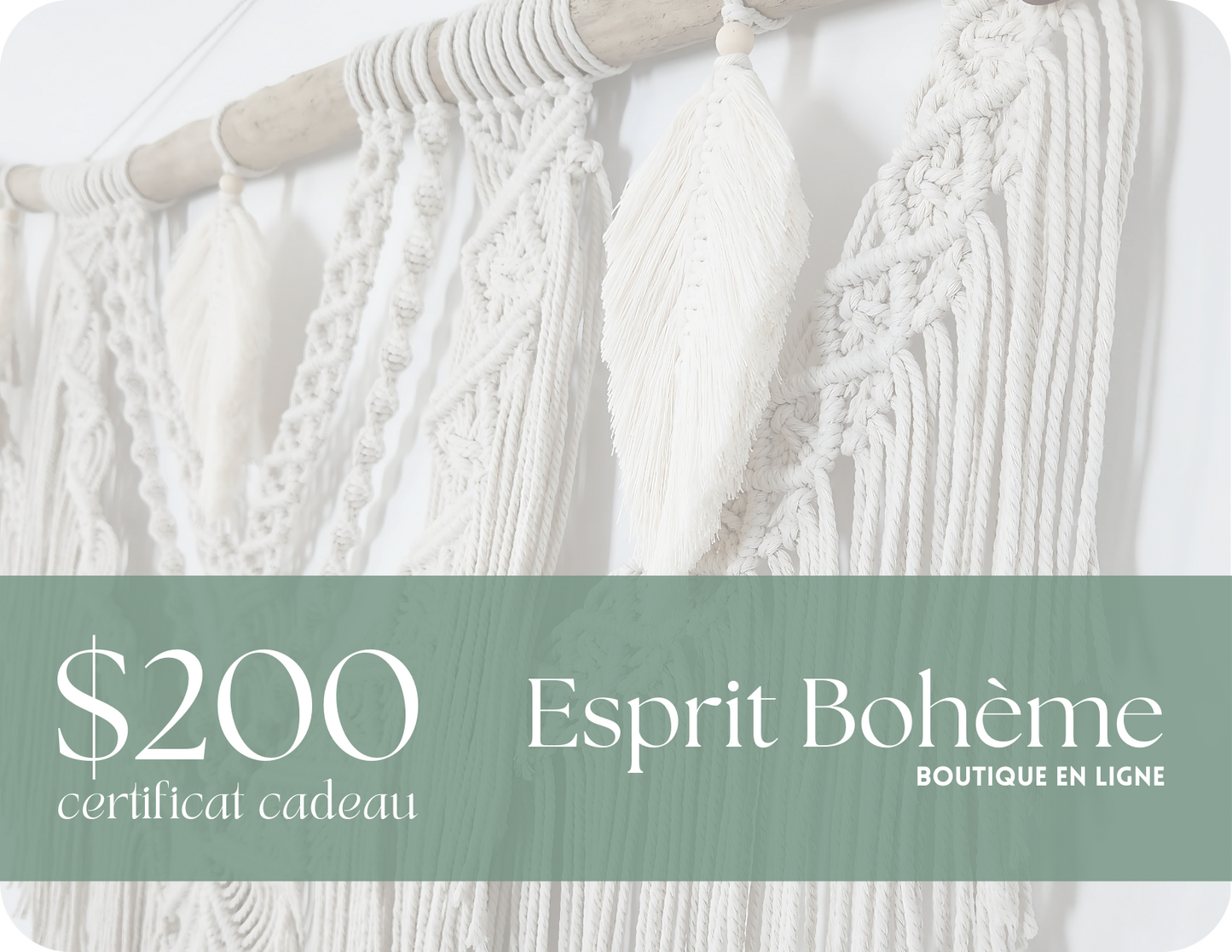 Carte-cadeau Esprit Bohème