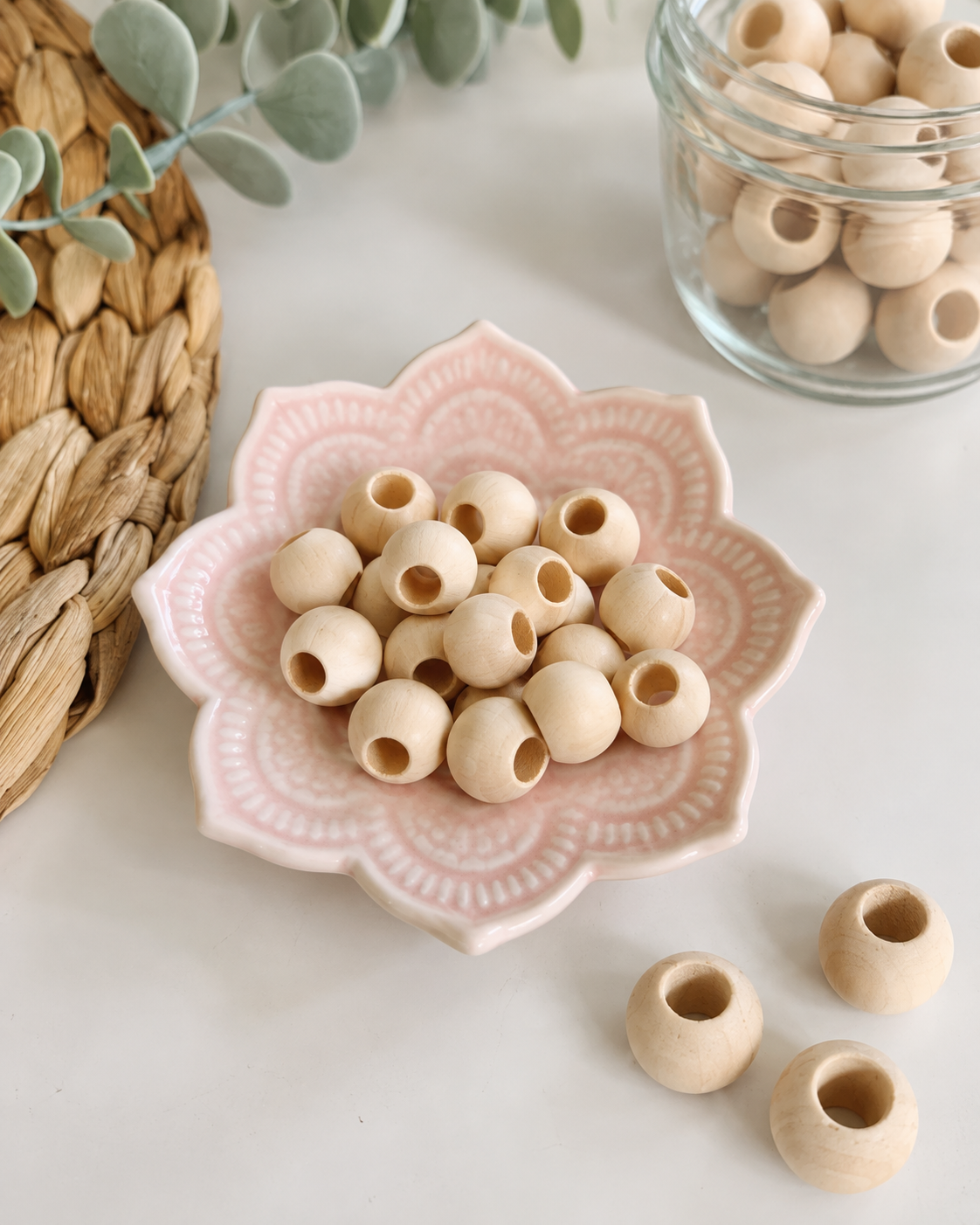 Billes de bois 12mm | Trou 5mm