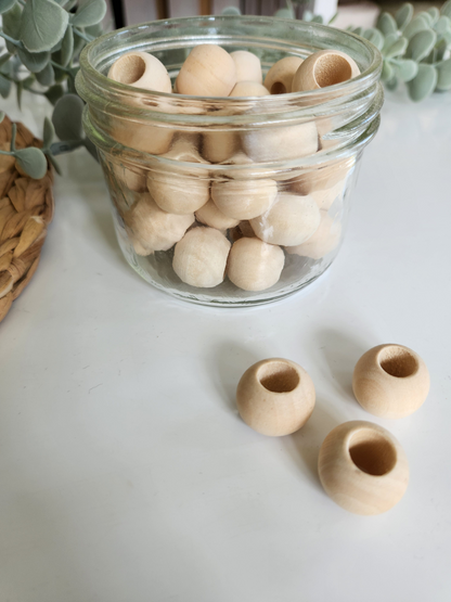 Billes de bois 15mm | Trou 6mm