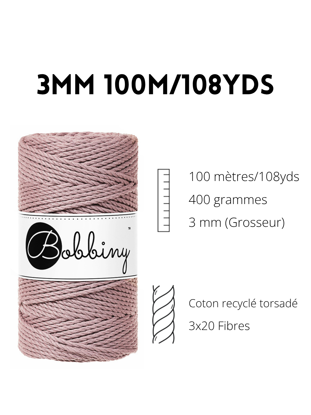 Corde | 3mm Torsadé