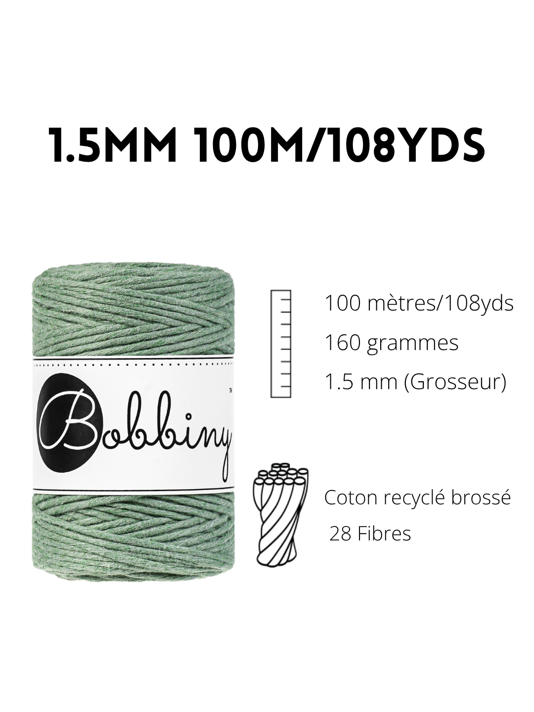 Corde Macramé | 1.5mm Brossé