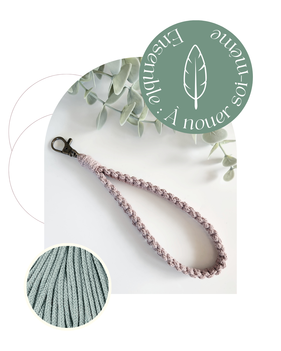 Patron PDF | Ensemble : Lanière à nœuds plats