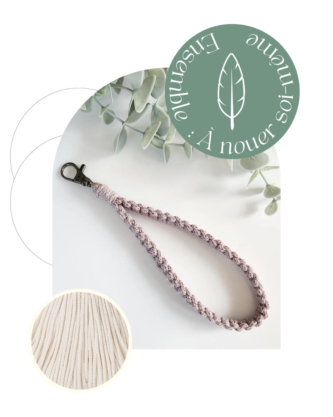 Patron PDF | Ensemble : Lanière à nœuds plats