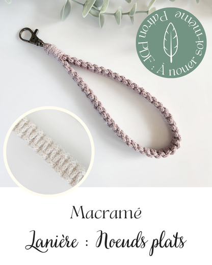 Patron PDF | Ensemble : Lanière à nœuds plats