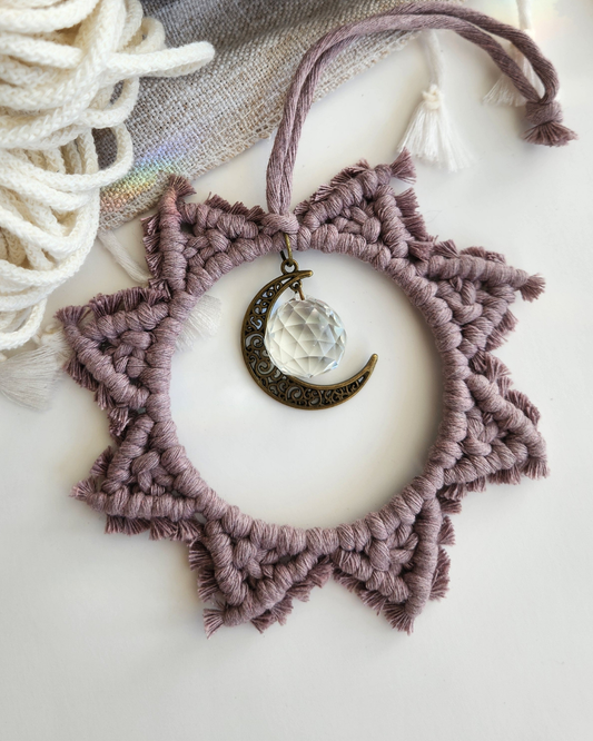 Atelier de macramé : Capteur de lumière
